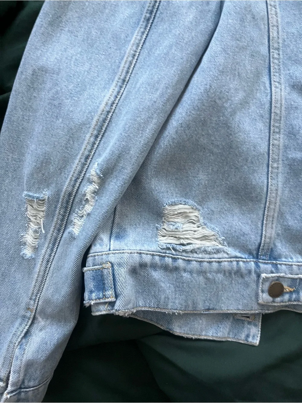 Retrofete Karina Light Blue Denim Jacket size Small